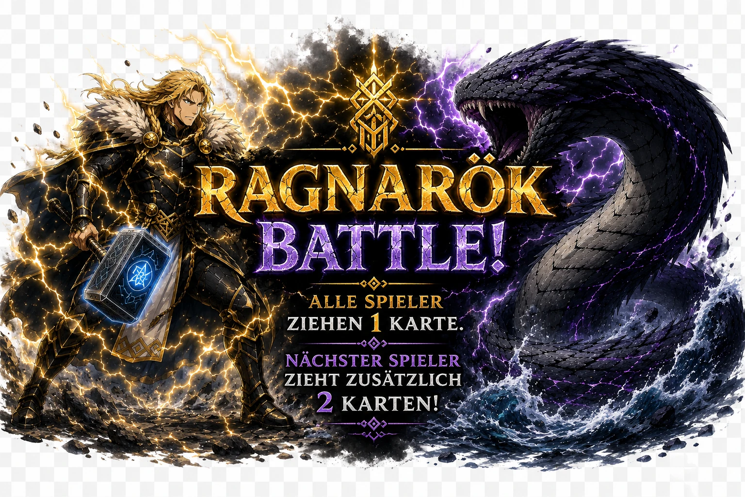 Jörmungandr und Thor